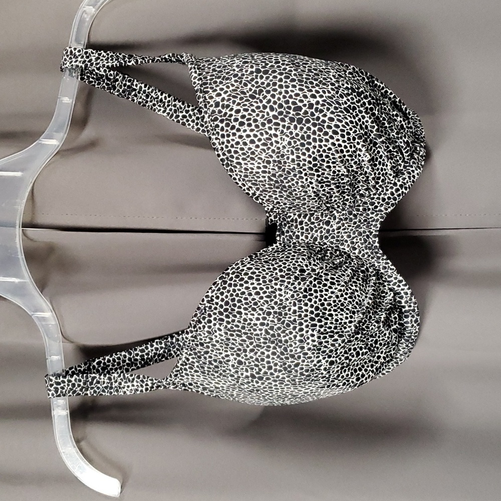 FREYA 32 H BIKINI SWIM TOP BLACK AND WHITE